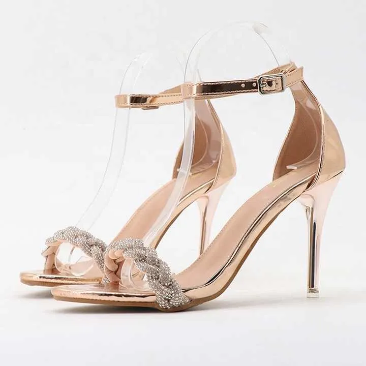 حذاء نسائي صيفي بكعب - Women's summer heeled shoes