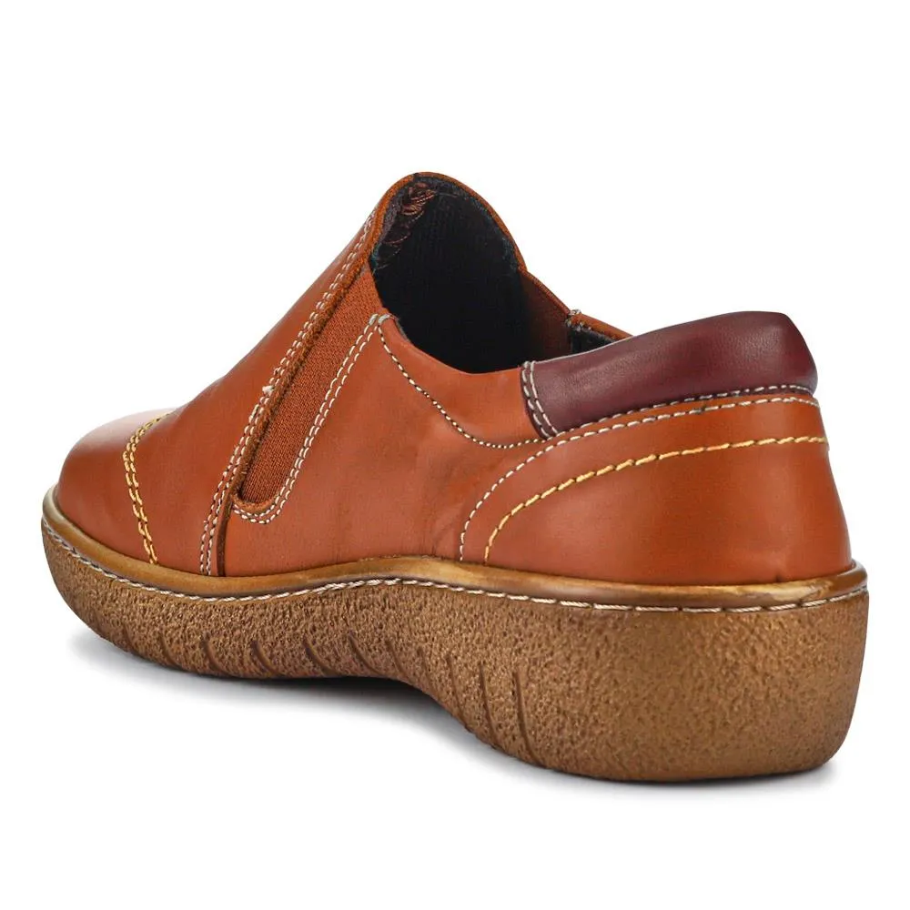 Adjustable Leather Slip-On Shoes - HAK41007 / 327 434