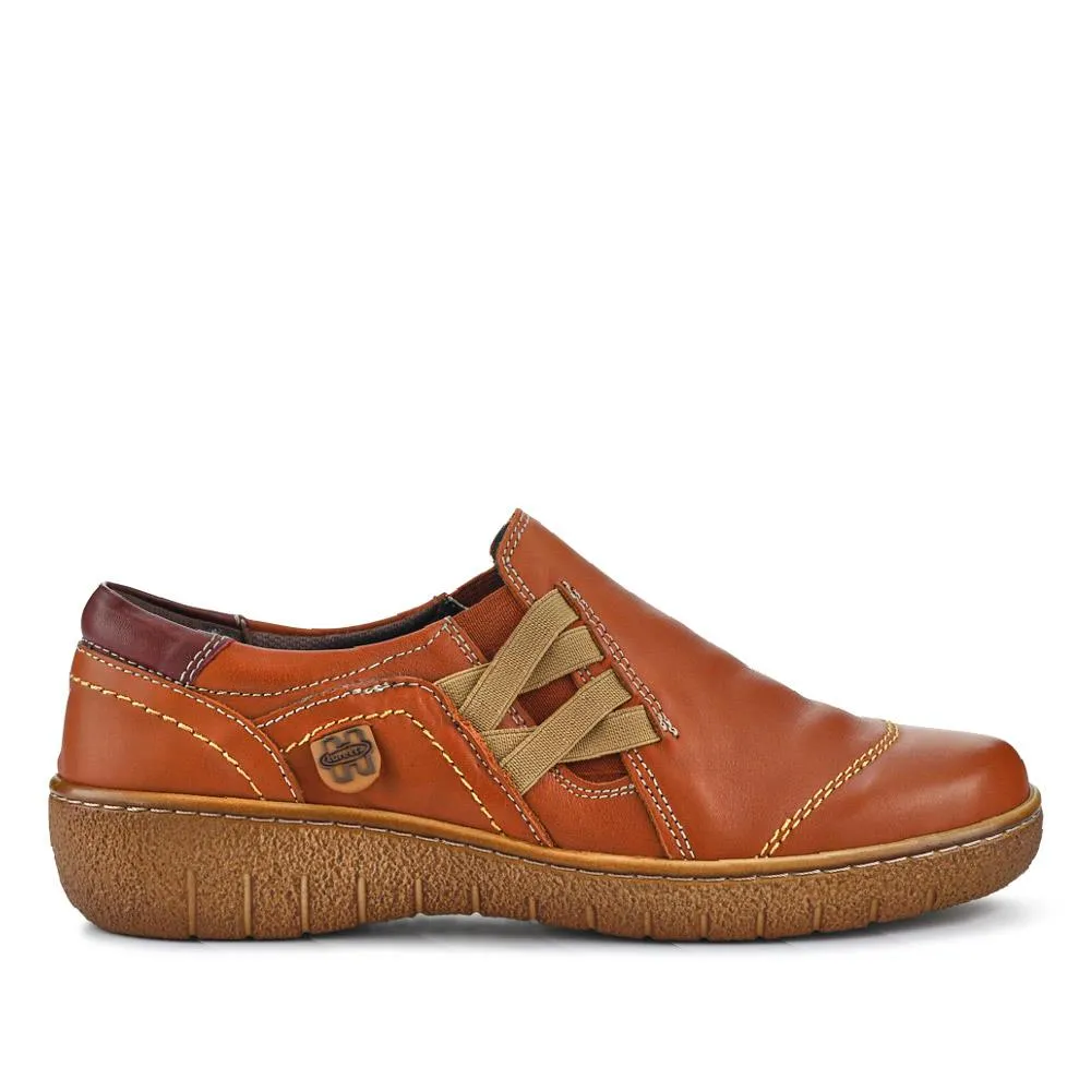 Adjustable Leather Slip-On Shoes - HAK41007 / 327 434