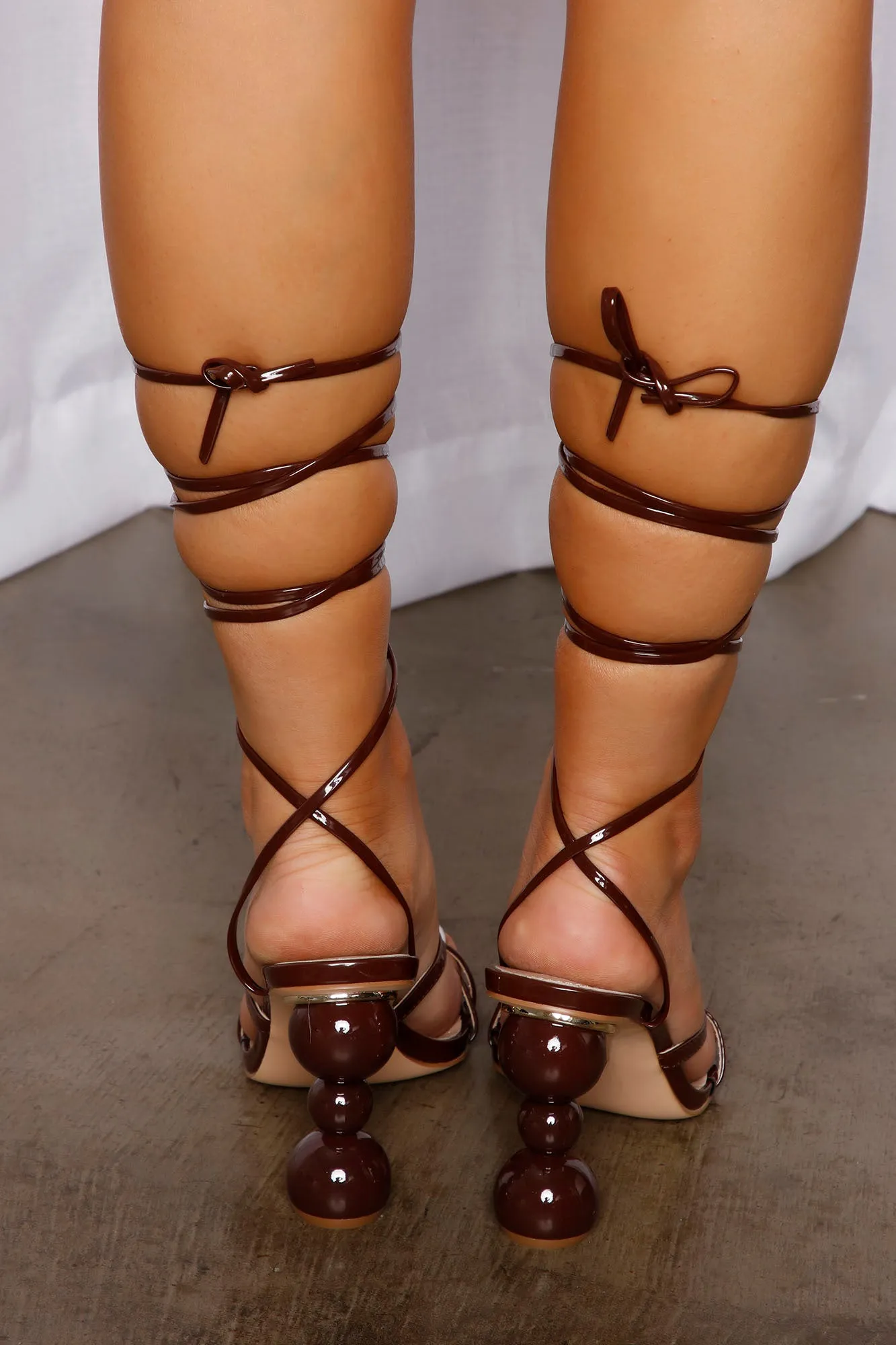 All You Ever Wanted Wrap Up Heels - Brown