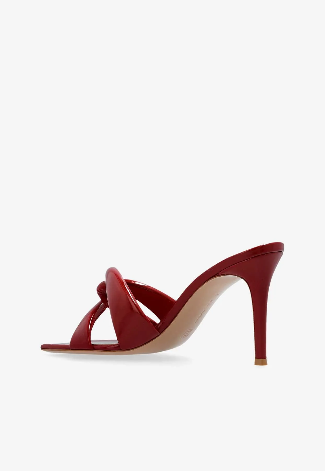 Amour 85 Glossy Leather Mules