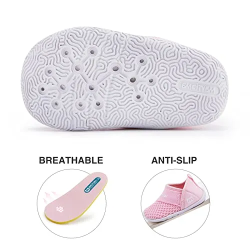 Baby Walking Shoes Girls Boys Toddler Sneakers Infant Non-Slip First Walker Shoes 6 9 12 18 24 Months Pink Size 12-18 Months