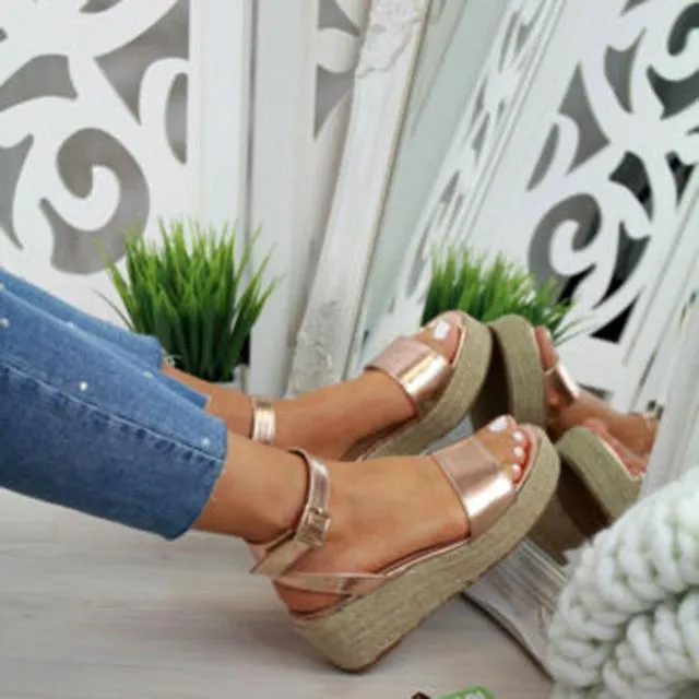 Boho Platform Wedge Sandals
