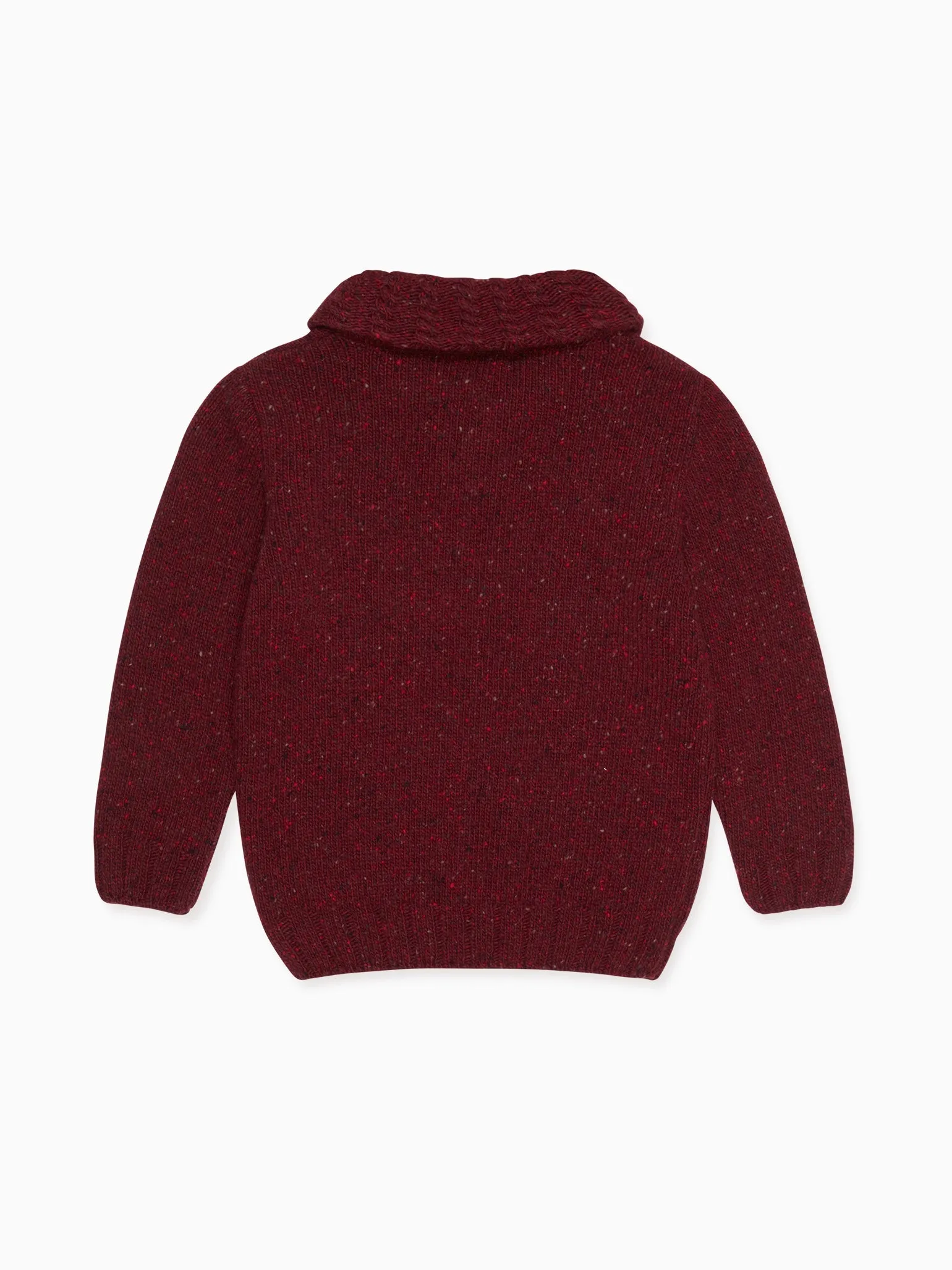 Burgundy Goyo Merino Boy Jumper