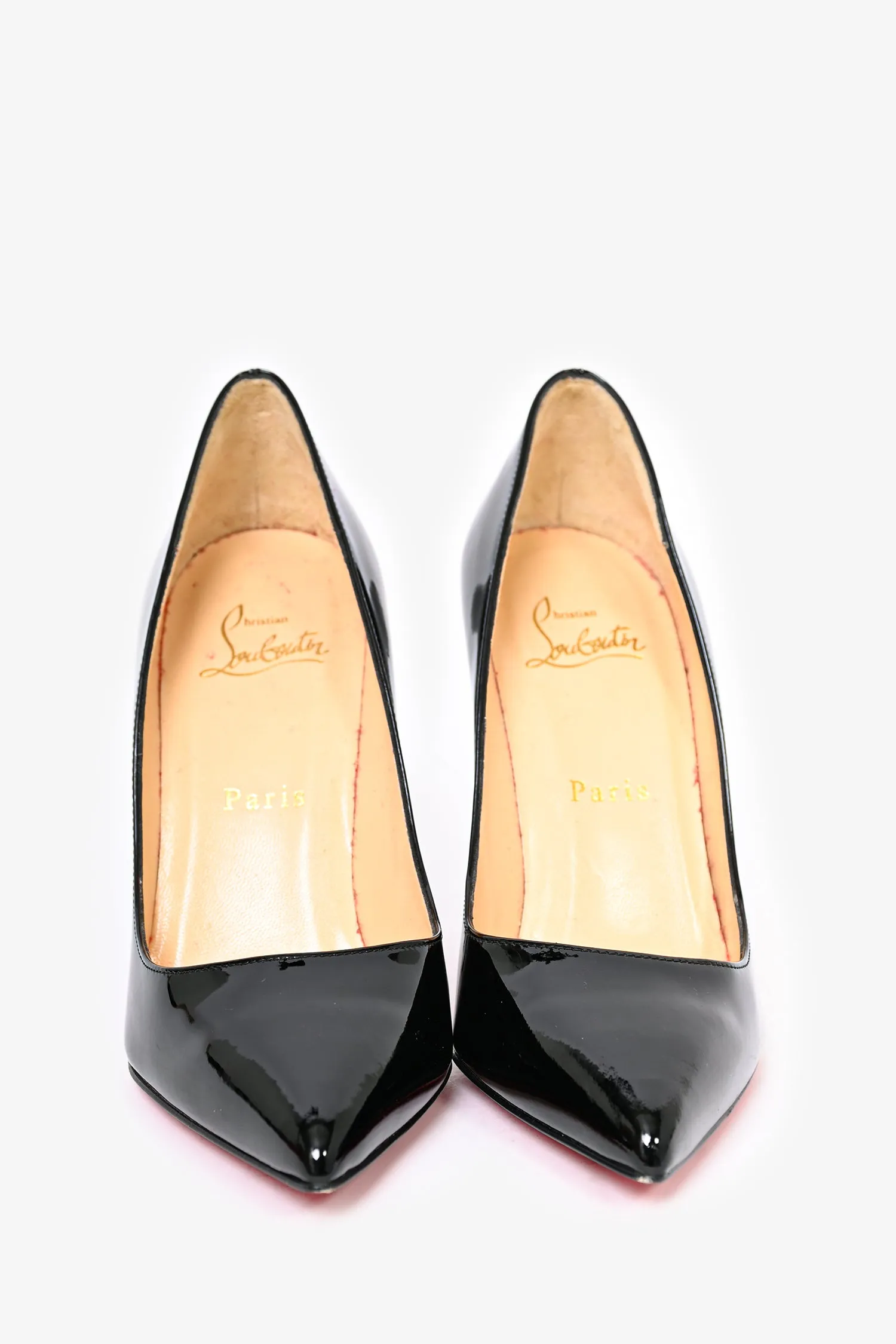 Christian Louboutin Black Patent Pointed Heels Size 36