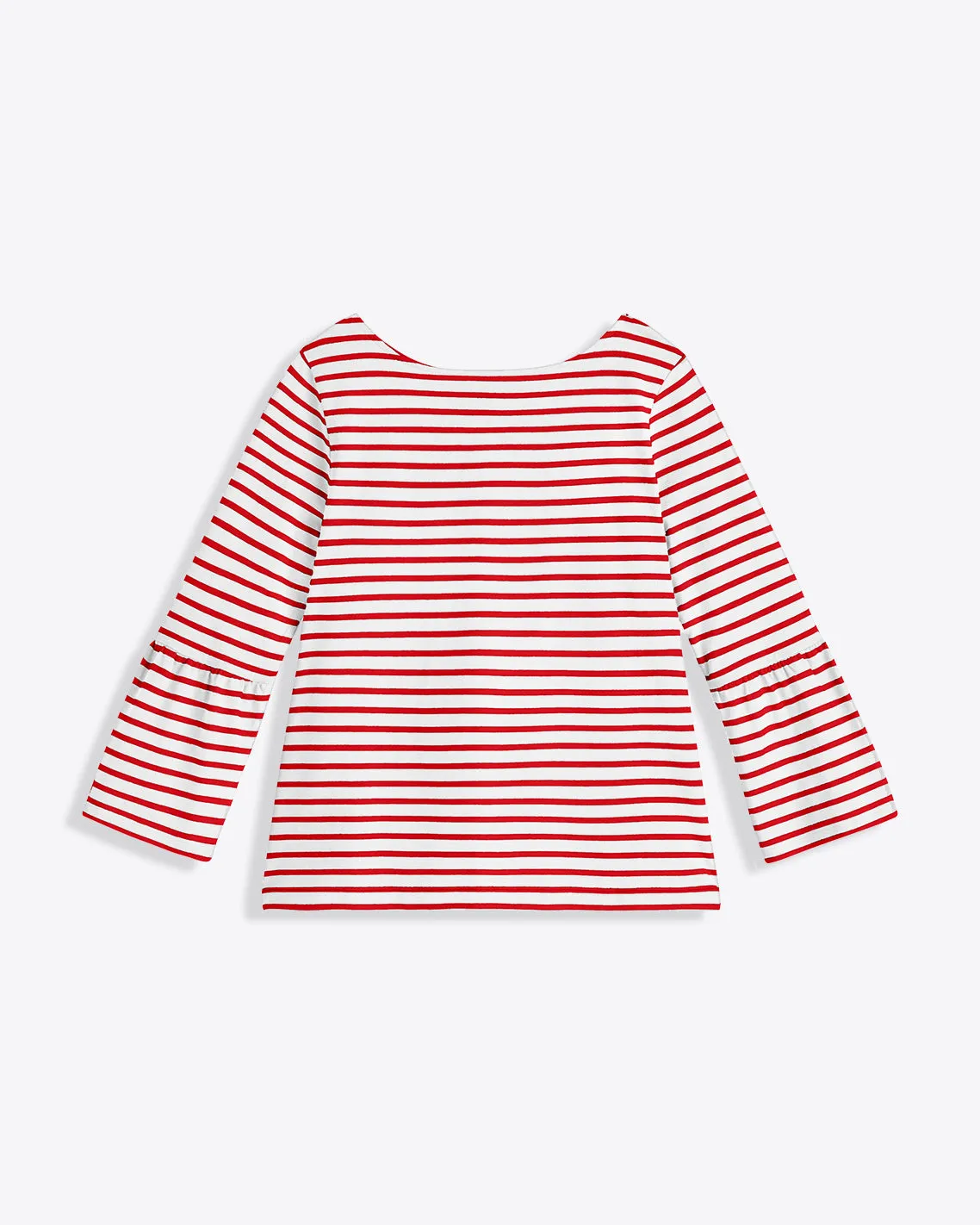 Corey Bell Sleeve Top in Red Mariner Stripe