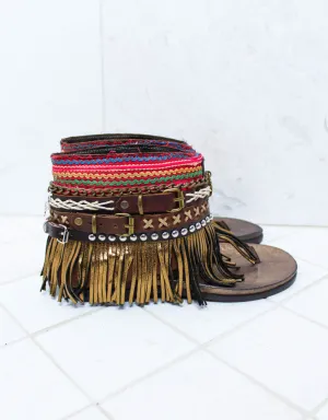 Custom Made Boho Sandals in Brown | SIZE 38