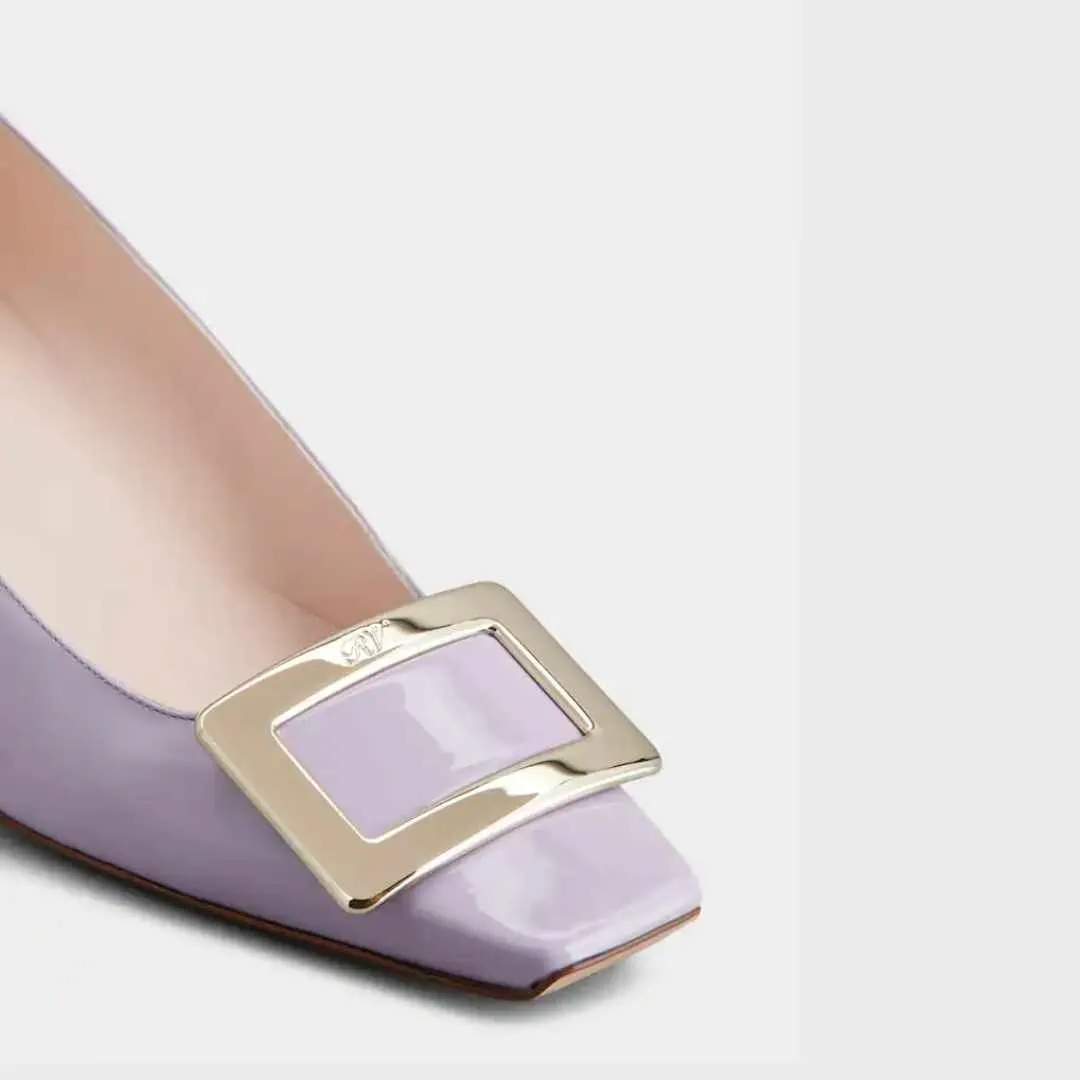 Decollete Belle Vivier Purple Pumps