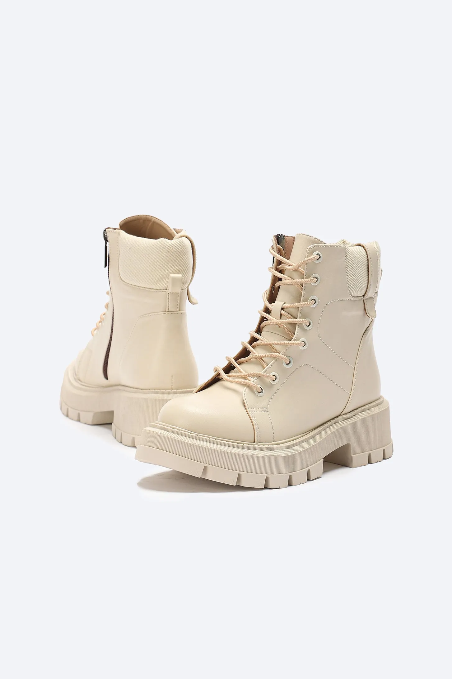 EASE ANKLE BOOTS - BEIGE