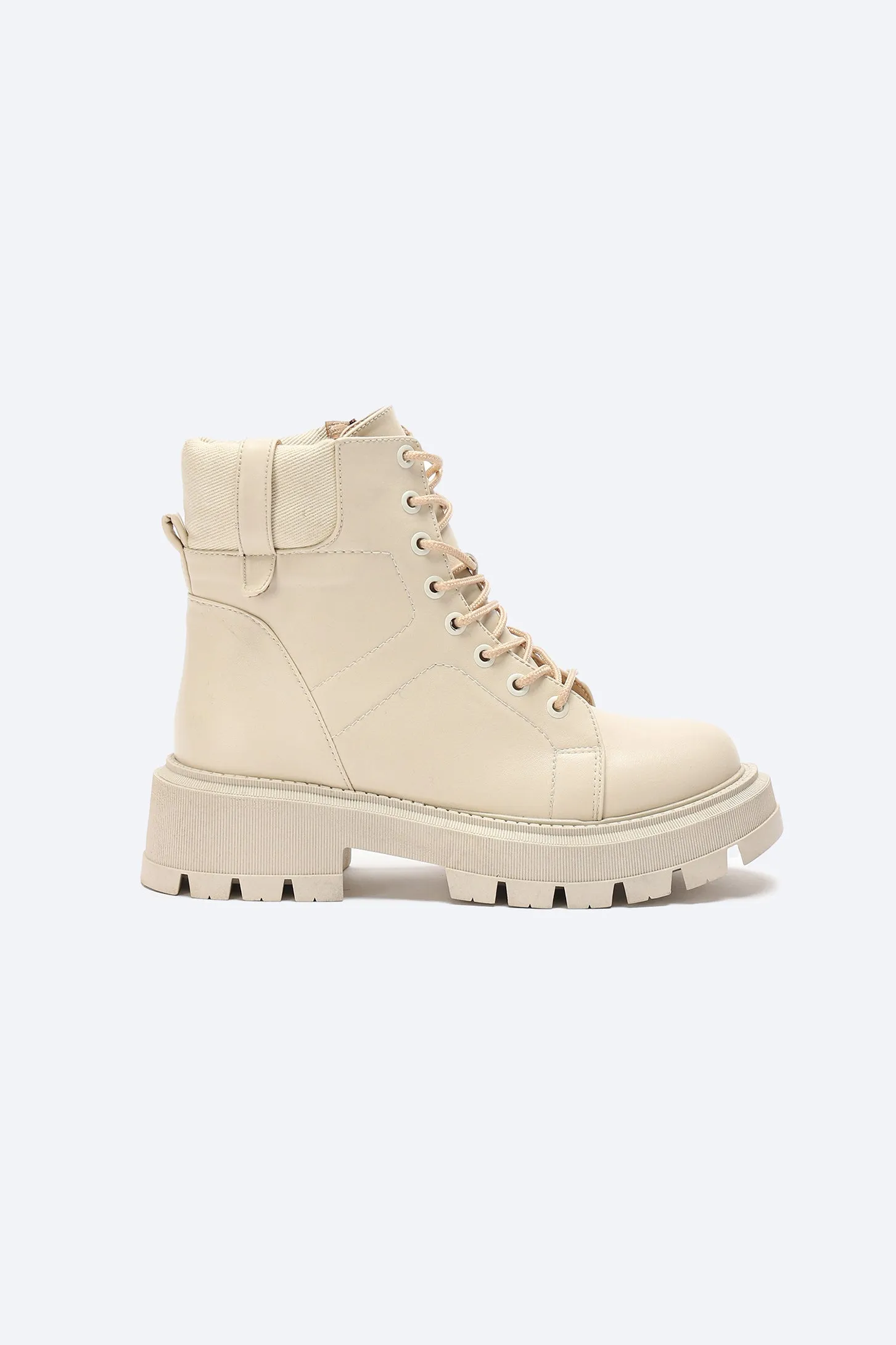 EASE ANKLE BOOTS - BEIGE