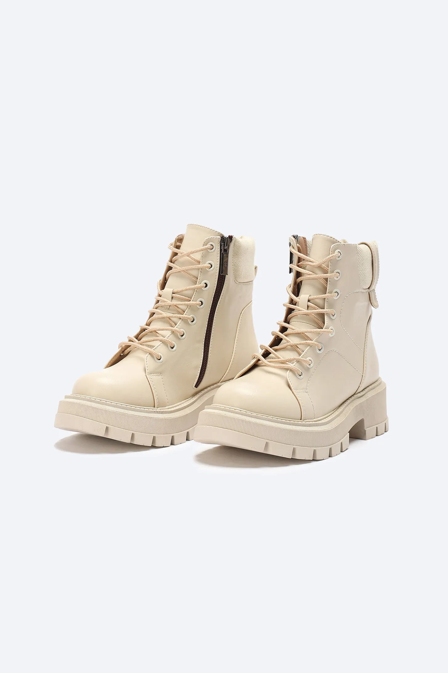 EASE ANKLE BOOTS - BEIGE