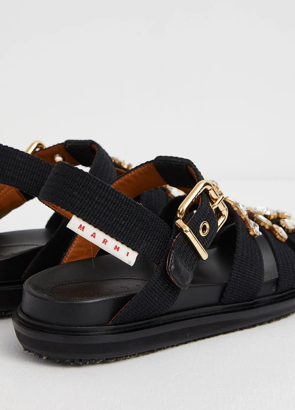 Embellished Fussbett Sandals