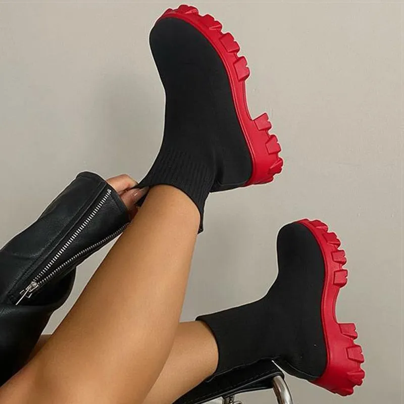 Extra Chunky Sock Boots