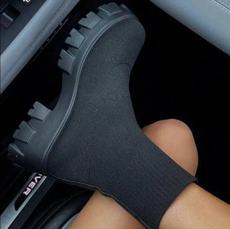 Extra Chunky Sock Boots