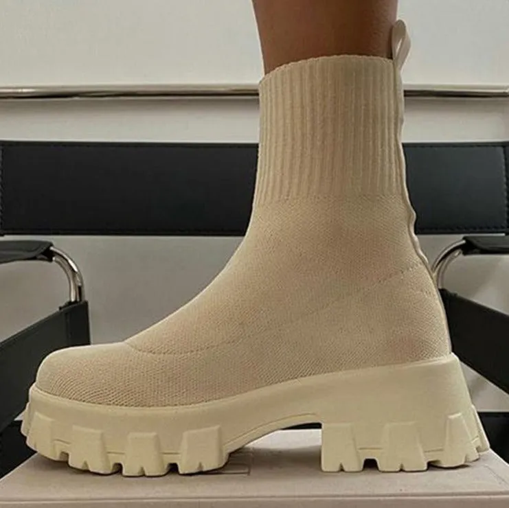 Extra Chunky Sock Boots