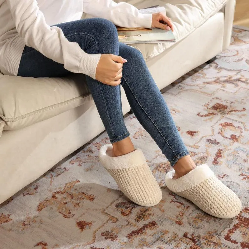 Fleece Lined Slippers – Soft, Warm, and Comfortable Indoor Footwear