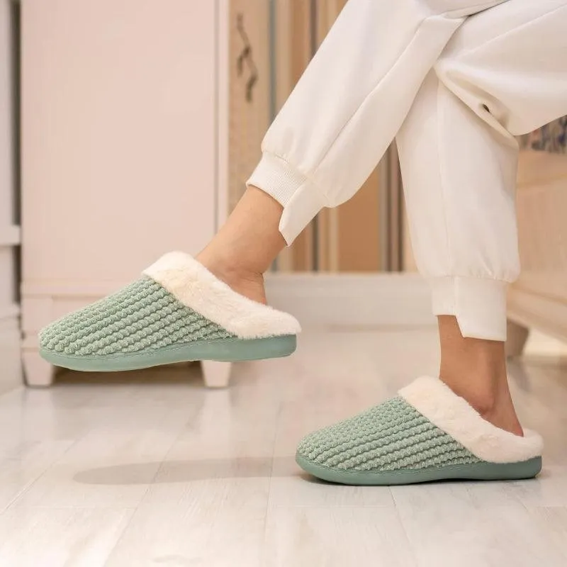 Fleece Lined Slippers – Soft, Warm, and Comfortable Indoor Footwear