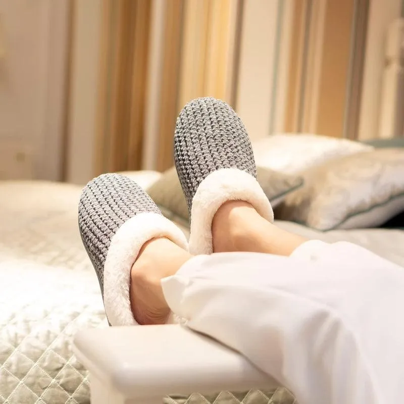 Fleece Lined Slippers – Soft, Warm, and Comfortable Indoor Footwear
