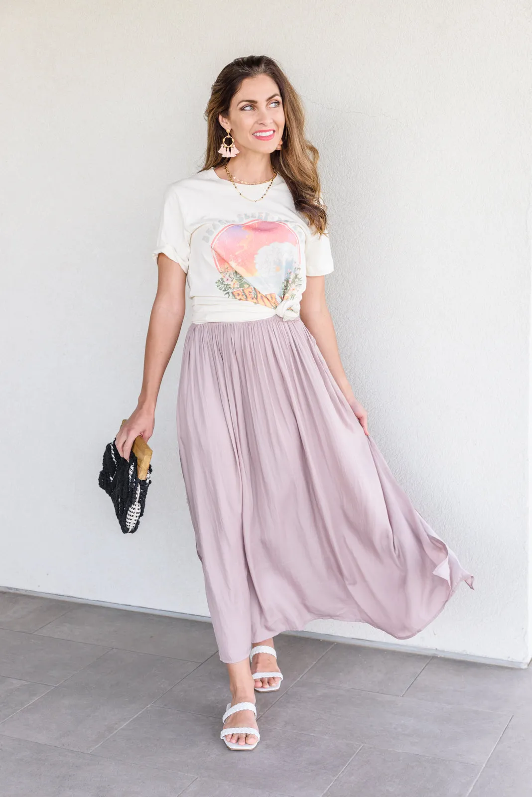 Get Away Maxi Skirt In Mauve - 5/12/2022