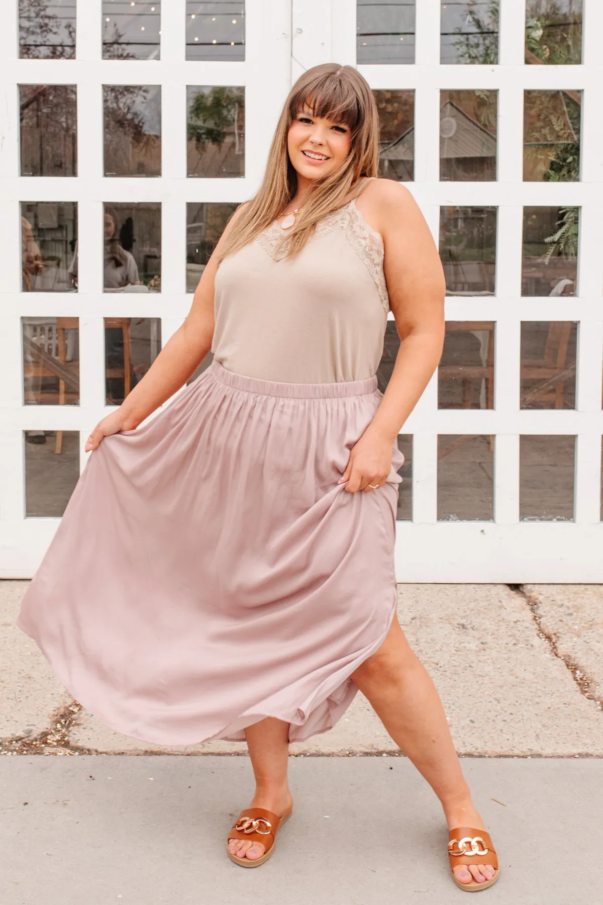 Get Away Maxi Skirt In Mauve - 5/12/2022