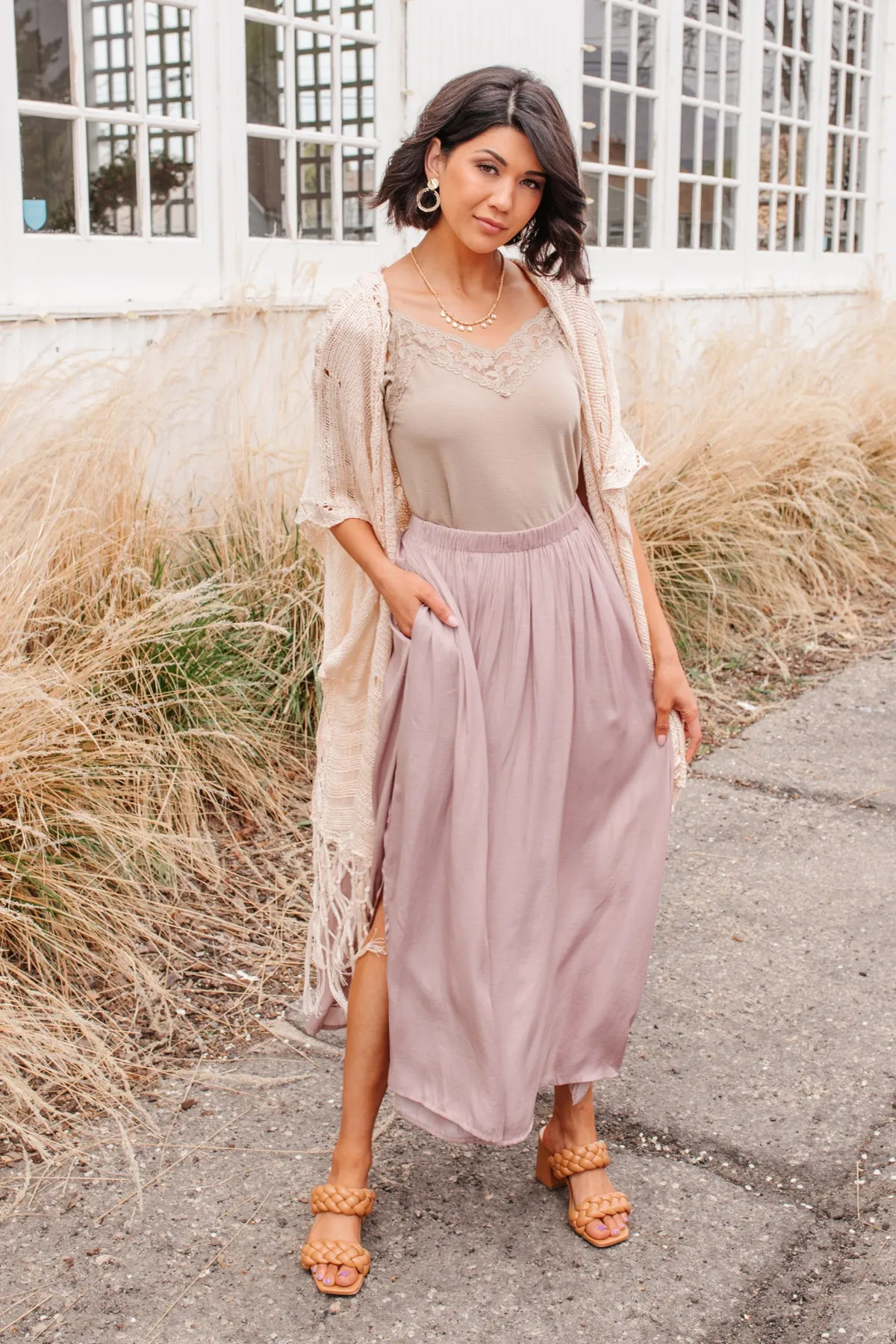 Get Away Maxi Skirt In Mauve - 5/12/2022