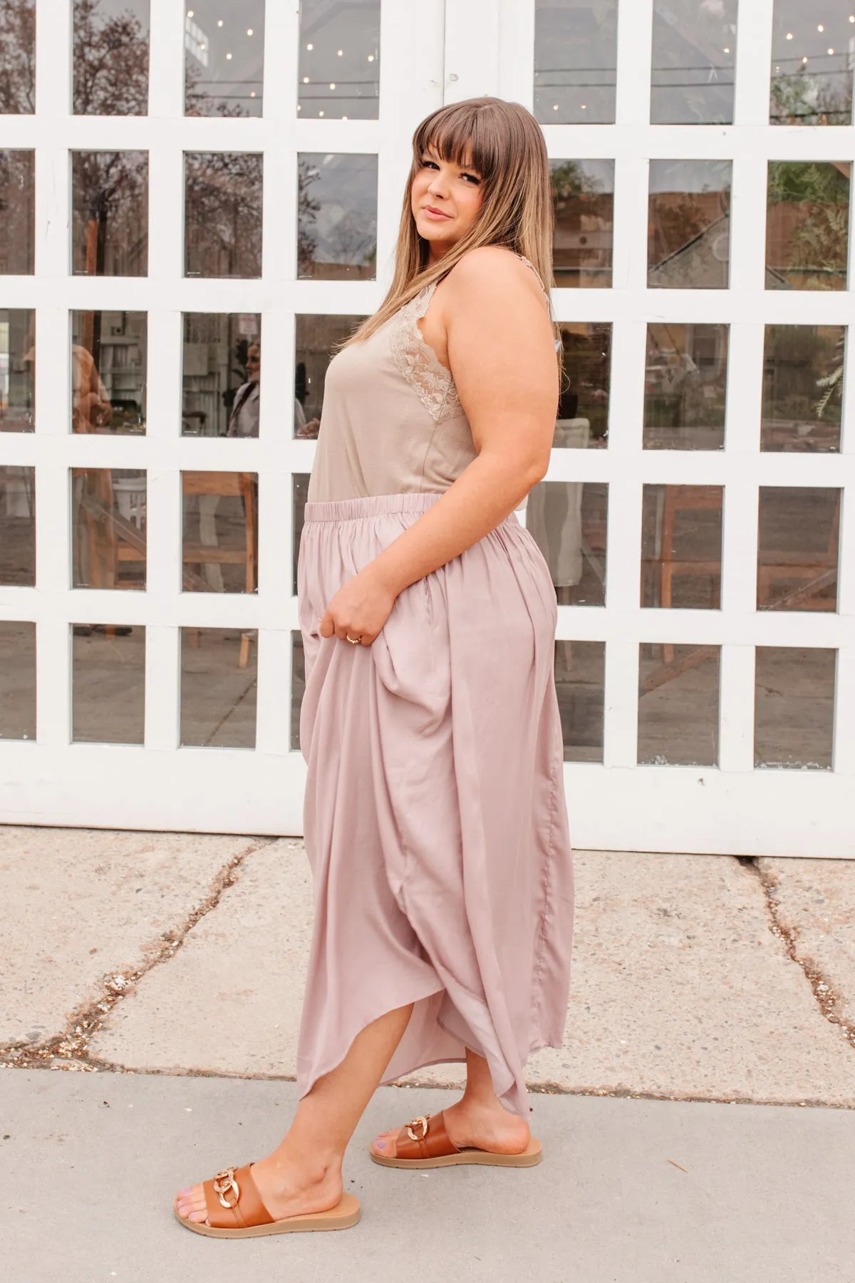 Get Away Maxi Skirt In Mauve - 5/12/2022