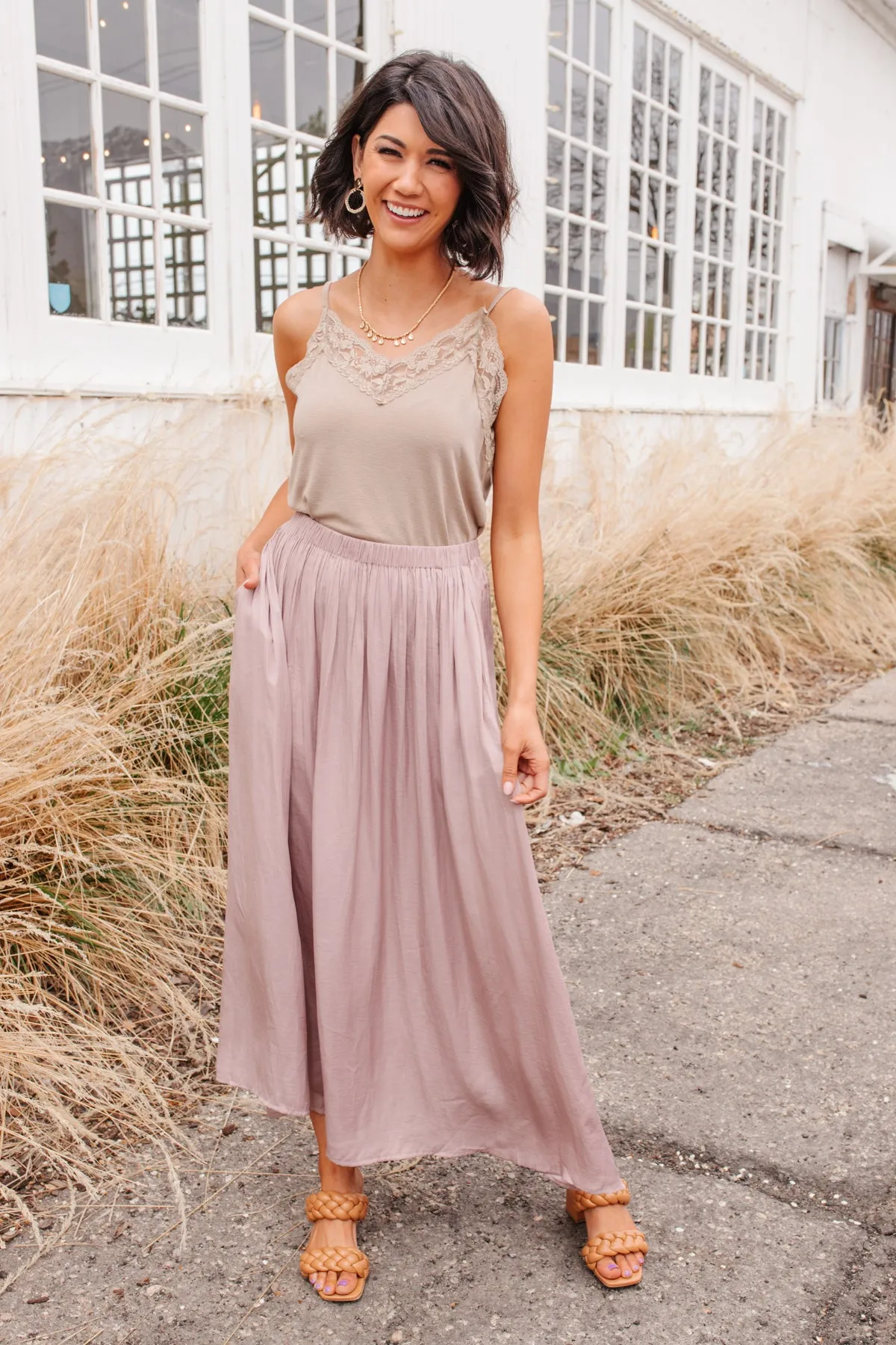 Get Away Maxi Skirt In Mauve - 5/12/2022