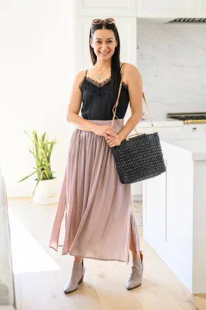 Get Away Maxi Skirt In Mauve - 5/12/2022