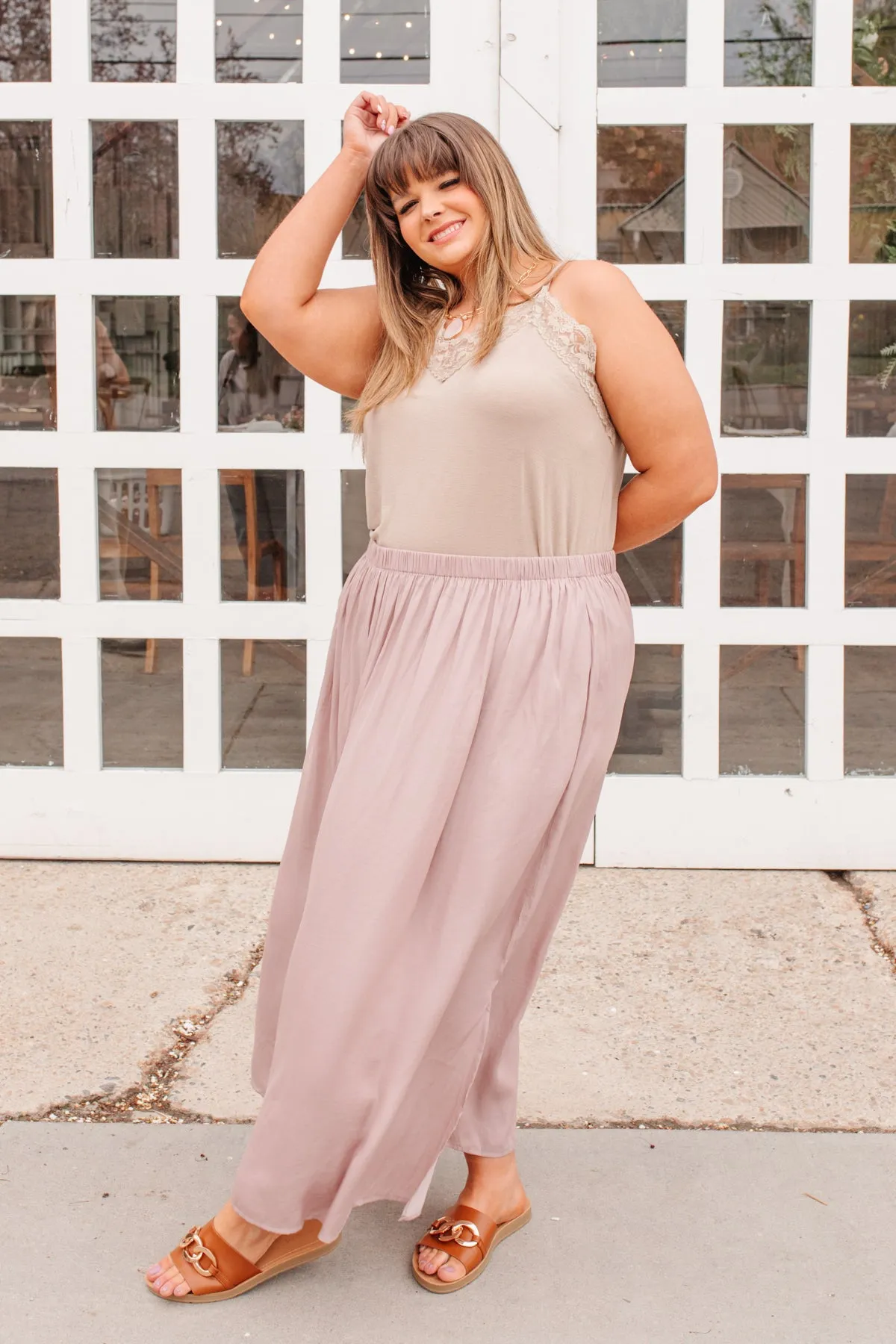 Get Away Maxi Skirt In Mauve - 5/12/2022