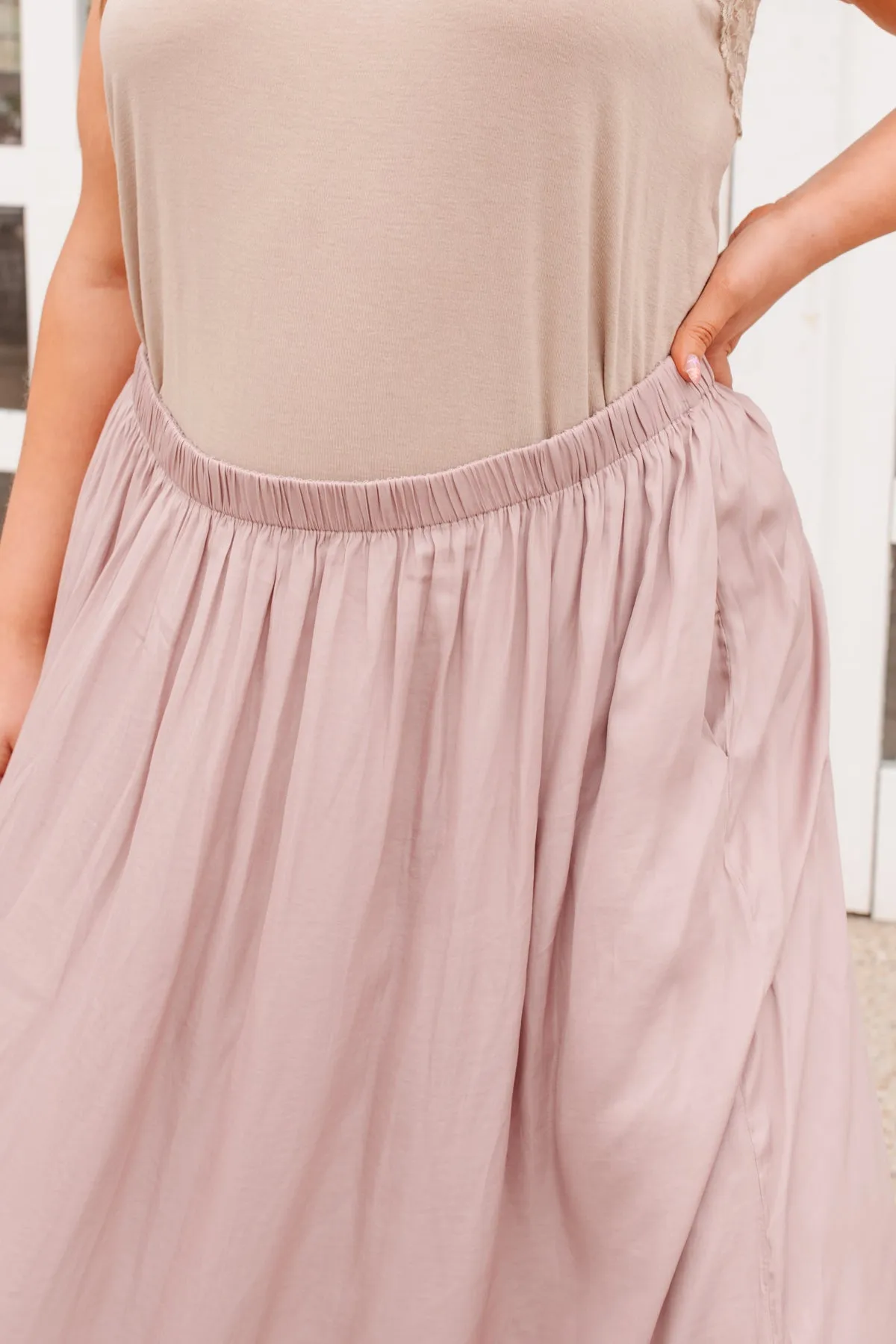 Get Away Maxi Skirt In Mauve - 5/12/2022