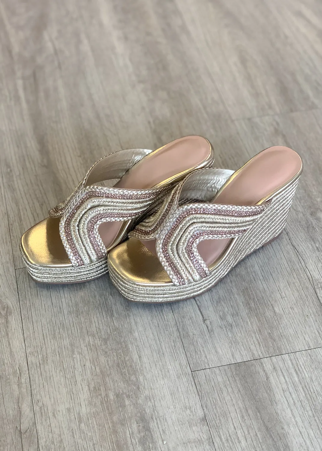 Golden Attire Wedge