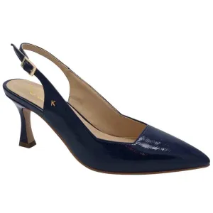 Kate Appleby Navy Patent Sling Back - Isleham