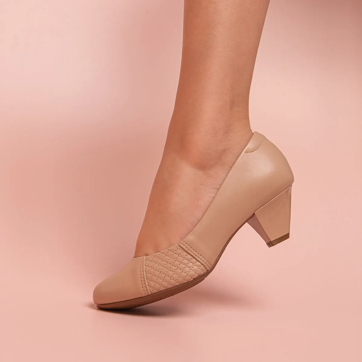 Ladies Comfort Block Heel Work Shoes