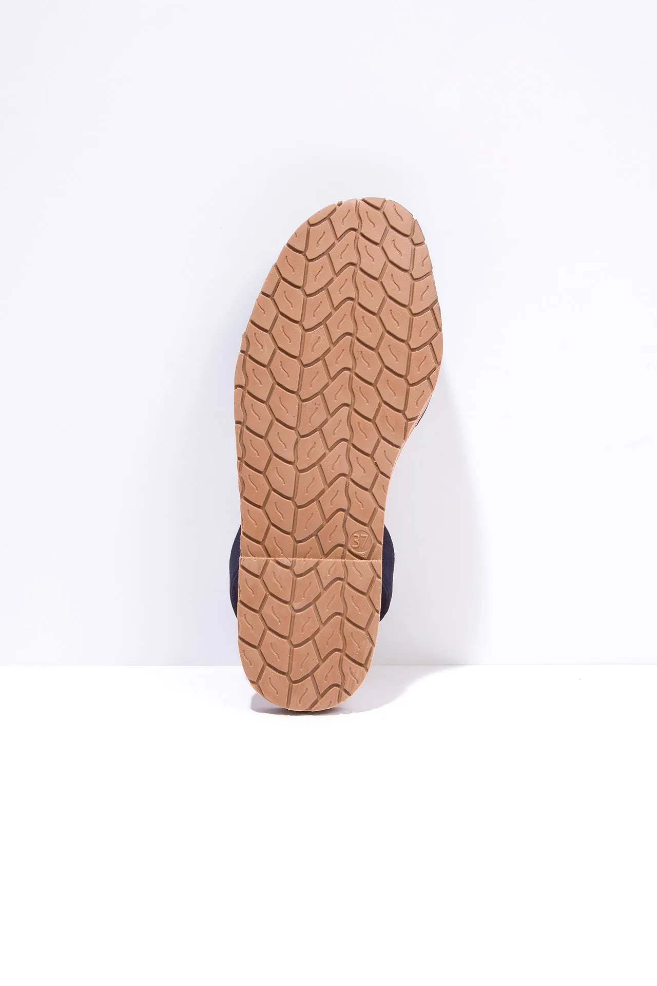 Lalla - Navy Leather Menorcan Sandals