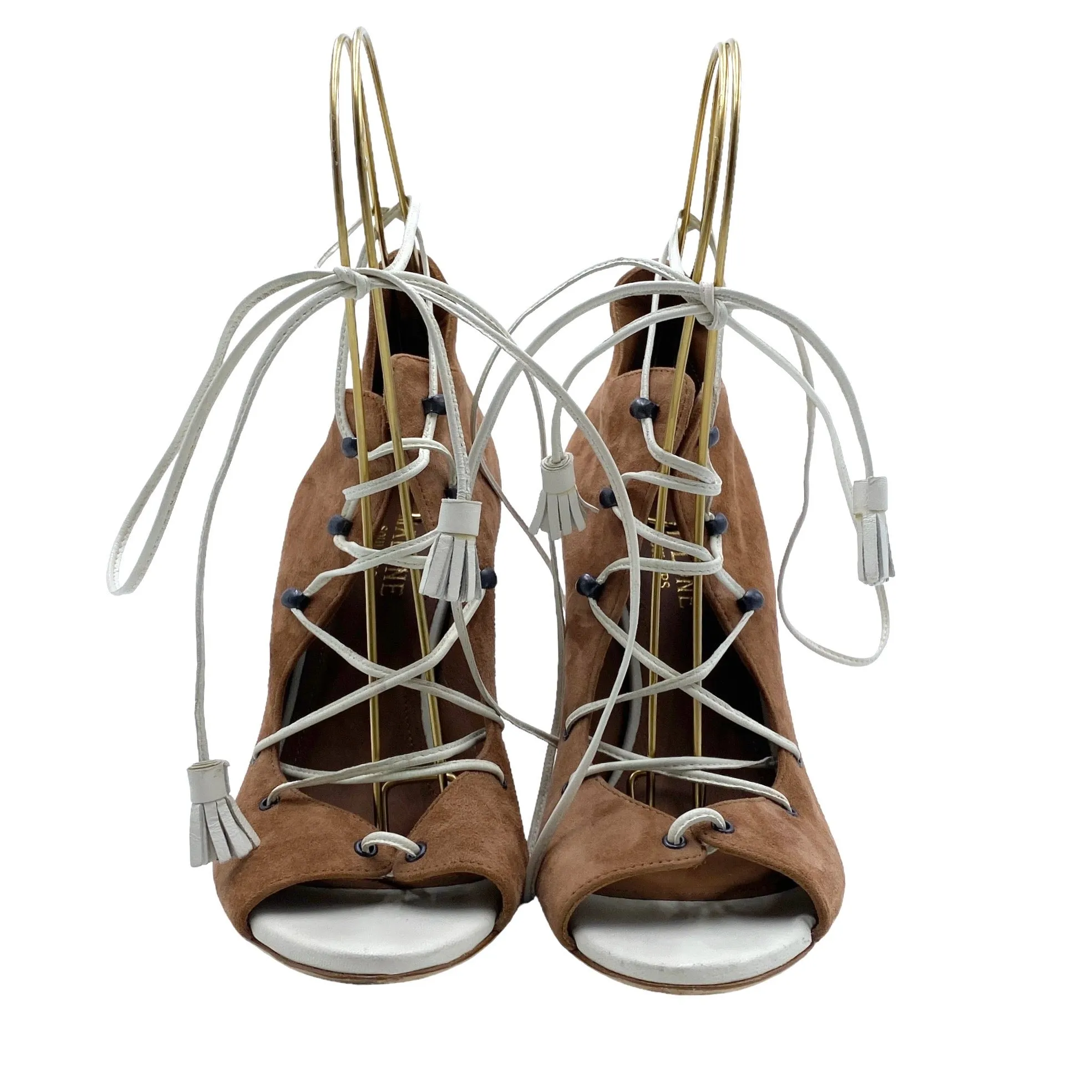 MALONE SOULIERS SAVANNAH LACE UP HEELS EU 38/ UK 5