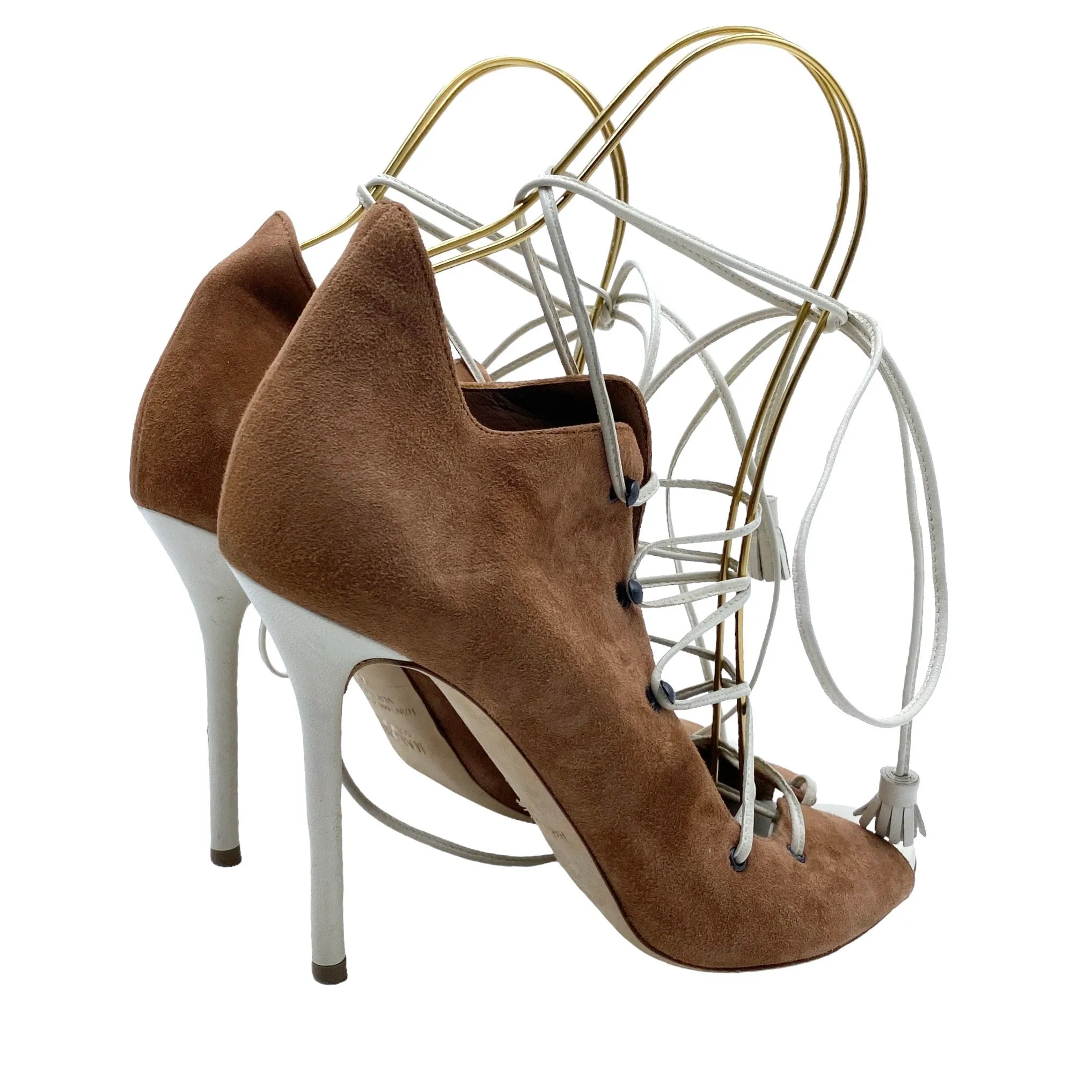 MALONE SOULIERS SAVANNAH LACE UP HEELS EU 38/ UK 5