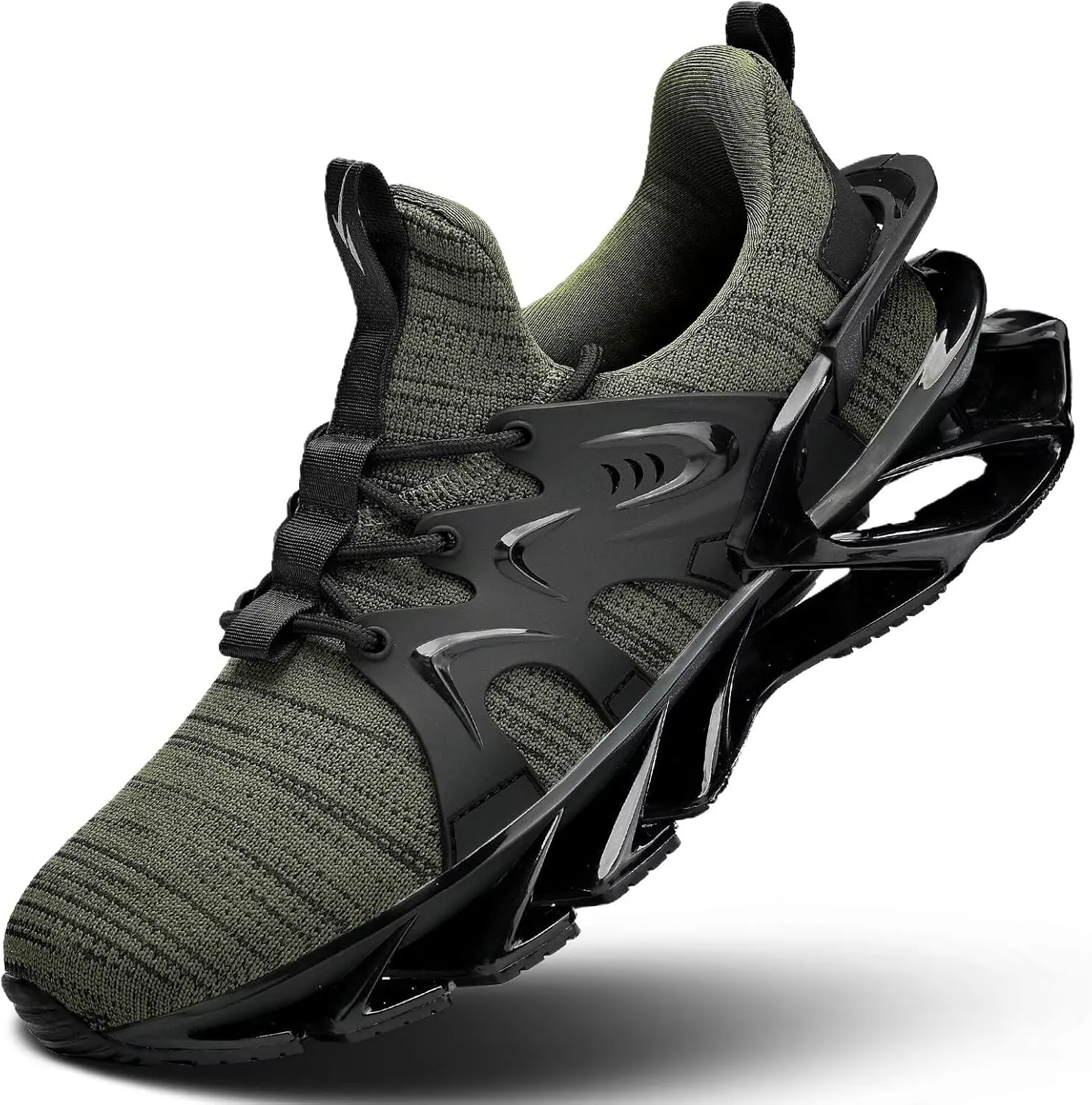 Men's Fashion Sneakers Breathable Mesh Running Shoes Blade Non Slip Casual Athletic Walking Shoes