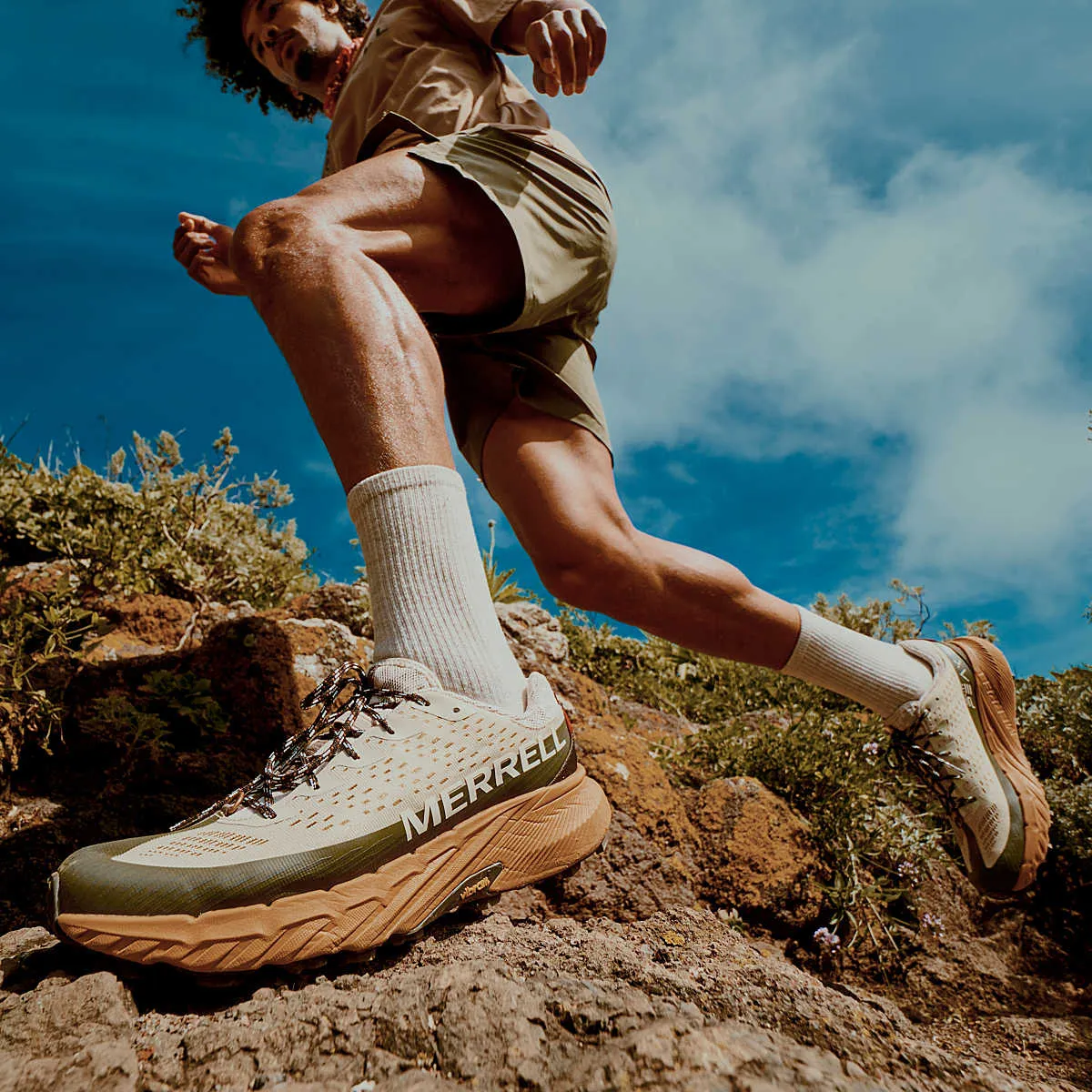 MEN'S MERRELL AGILITY PEAK 5 | OYSTER / OLIVE