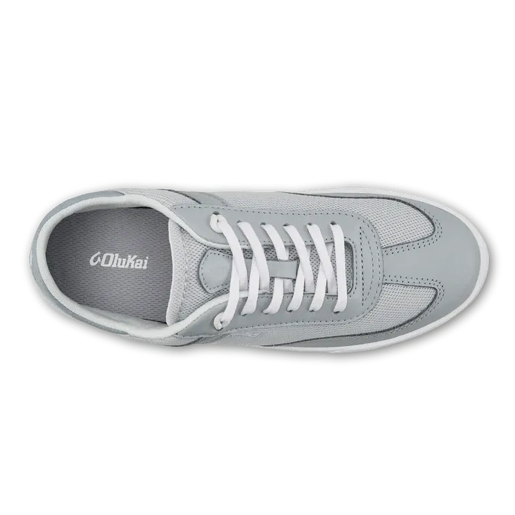 OluKai Women's Ha'upu Hulu Sneakers- Cloud Grey/ Pale Grey