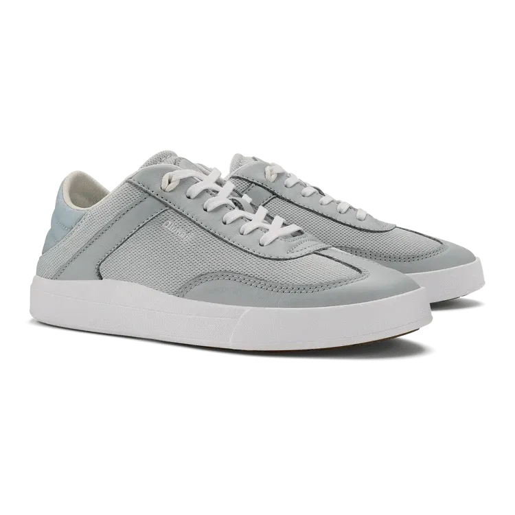 OluKai Women's Ha'upu Hulu Sneakers- Cloud Grey/ Pale Grey