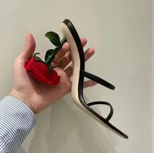 Rose Gold Floral Heels – Women's Dressy Summer Sandals