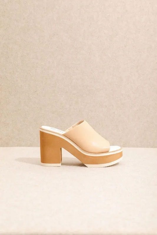 Rose Summer Chunky High Heel Sandals