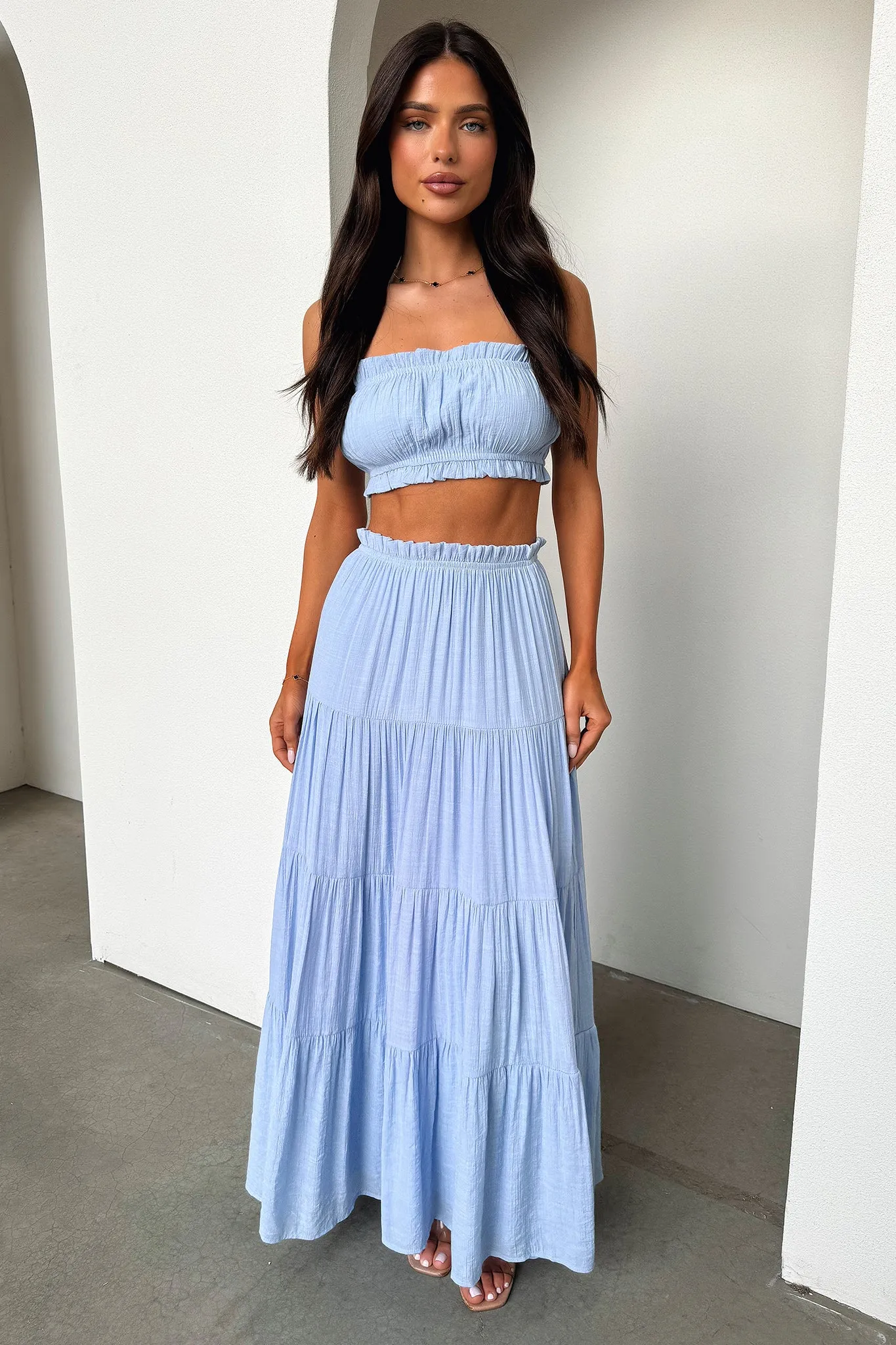 Selina Crop - Baby Blue