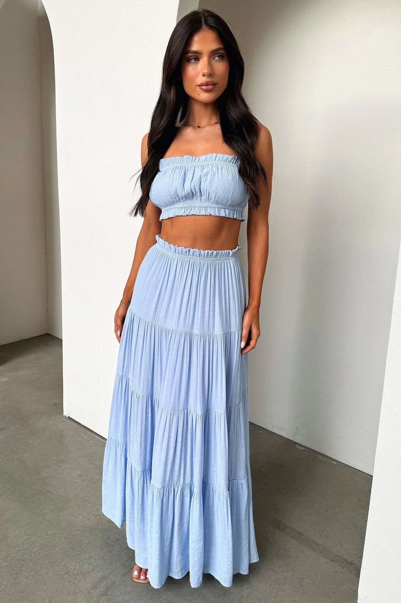 Selina Crop - Baby Blue