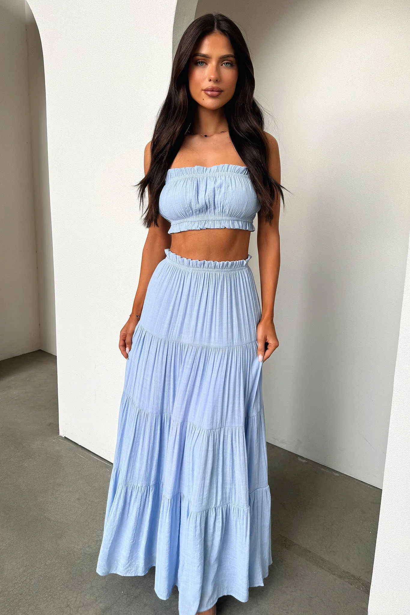 Selina Crop - Baby Blue