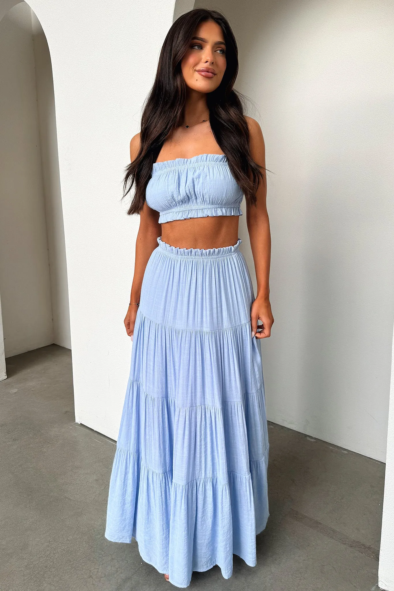 Selina Crop - Baby Blue