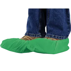 Shieldtech Basics Standard Weight Protective Shoe Covers, CPE, Universal Size, 50 Pair Per Pack(#6128)