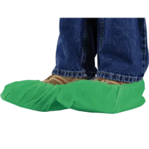 Shieldtech Basics Standard Weight Protective Shoe Covers, CPE, Universal Size, 50 Pair Per Pack(#6128)