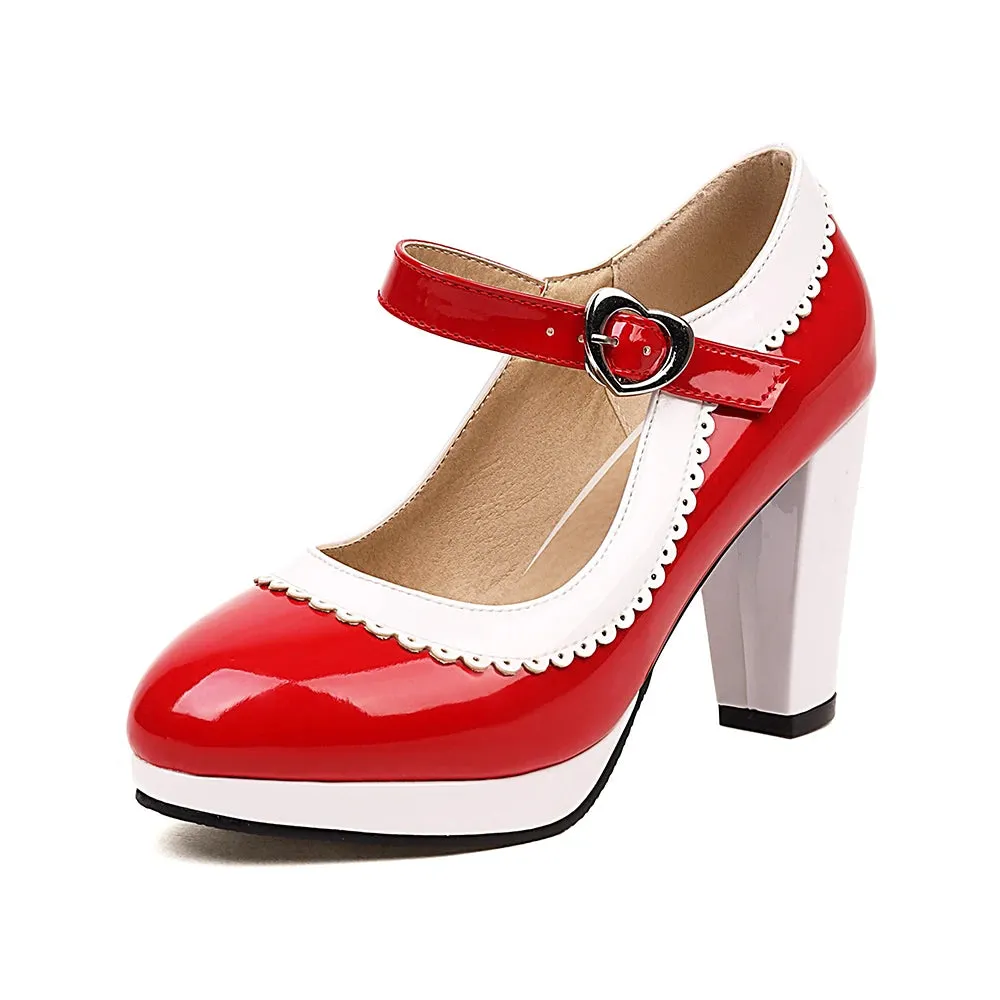SWEETHEART MARY JANE HEELS