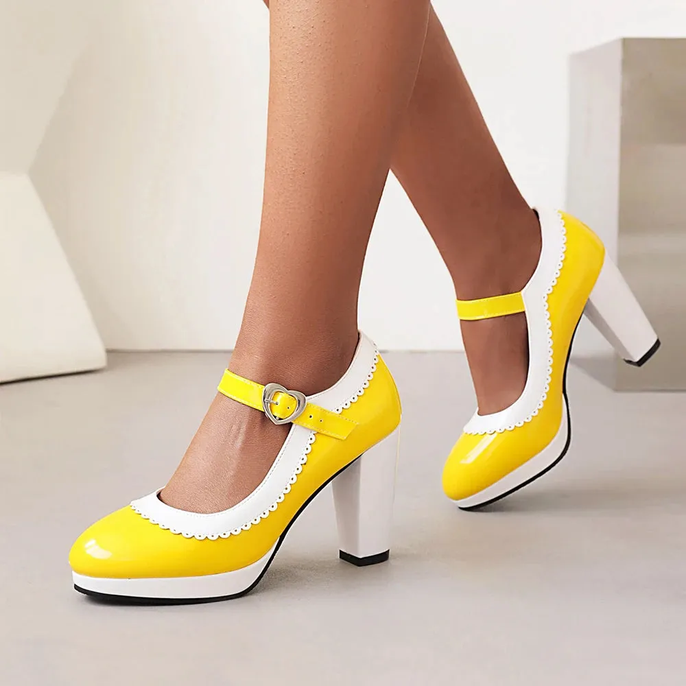 SWEETHEART MARY JANE HEELS